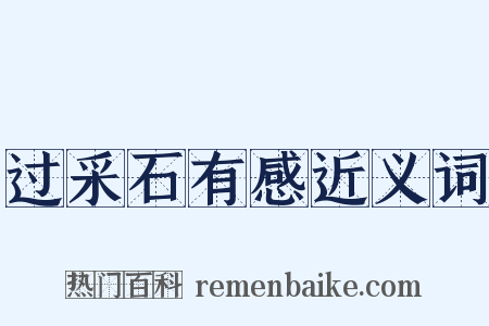 过采石有感近义词是什么意思的图片